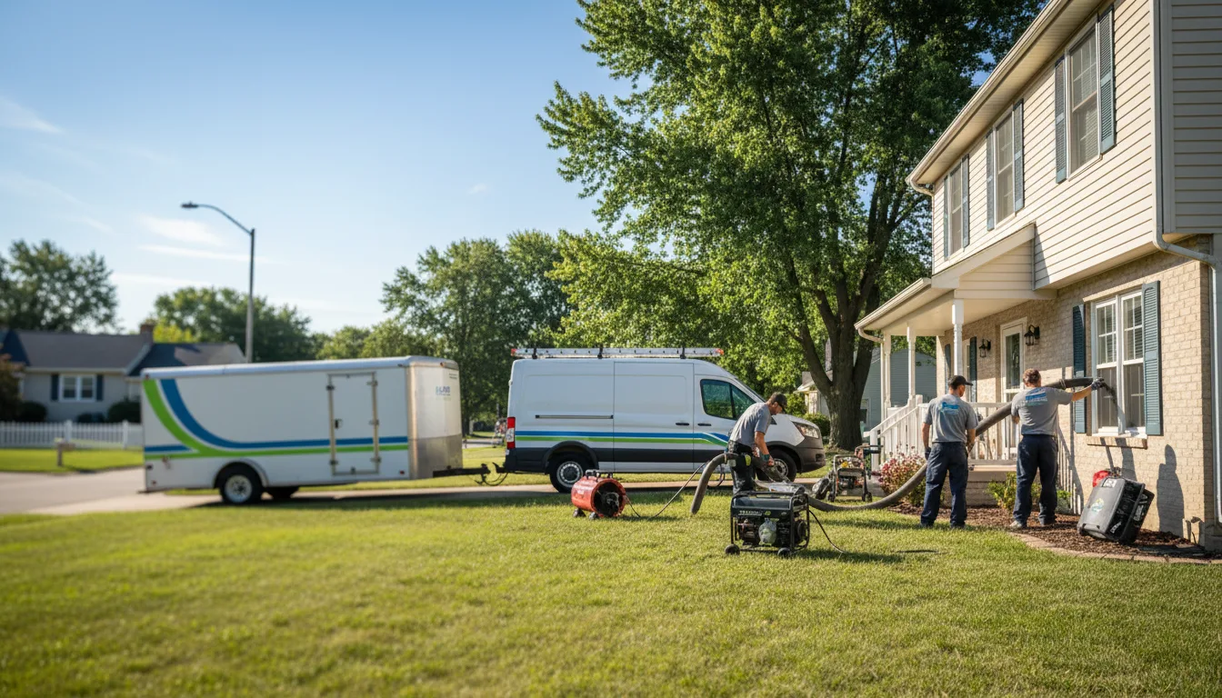 Flooded Basement Restoration And Cleanup With Repair in Beardstown, IL near me